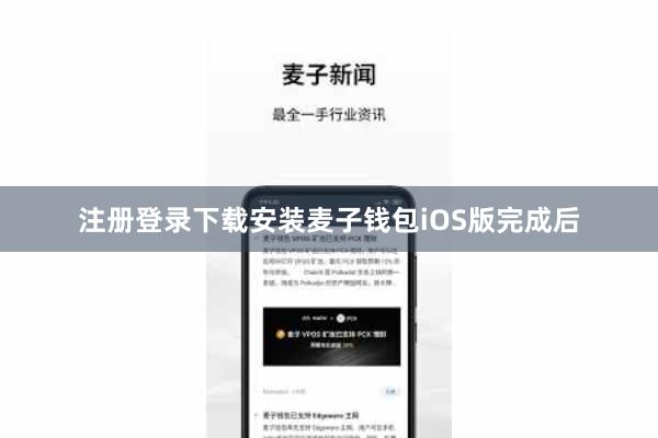 注册登录下载安装麦子钱包iOS版完成后