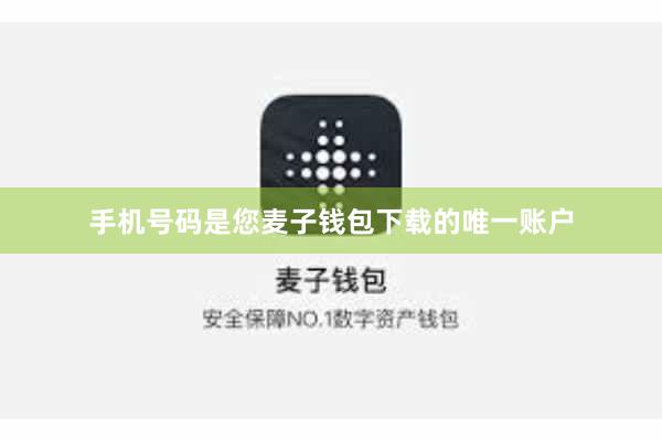 手机号码是您麦子钱包下载的唯一账户
