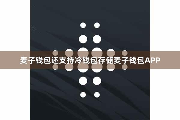 麦子钱包还支持冷钱包存储麦子钱包APP