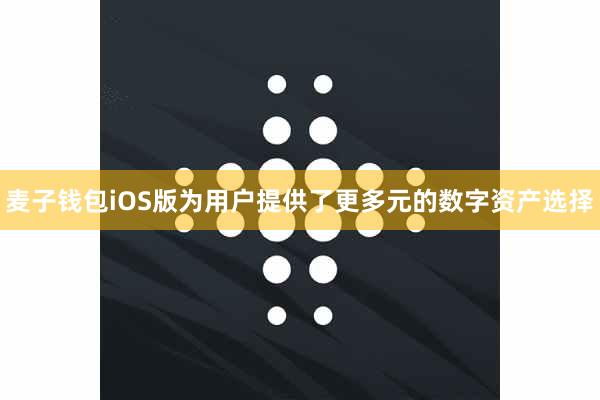 麦子钱包iOS版为用户提供了更多元的数字资产选择