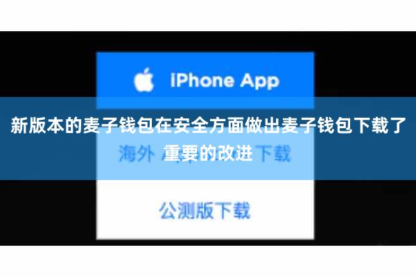 新版本的麦子钱包在安全方面做出麦子钱包下载了重要的改进